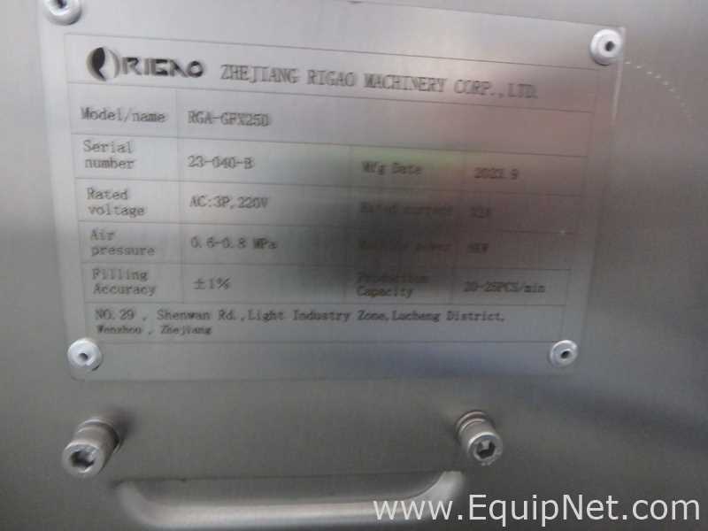 Rigao RGA-GFX250 Jar Filler and Capper with Markham Laser Coder