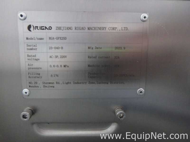 Rigao RGA-GFX250 Jar Filler and Capper with Markham Laser Coder
