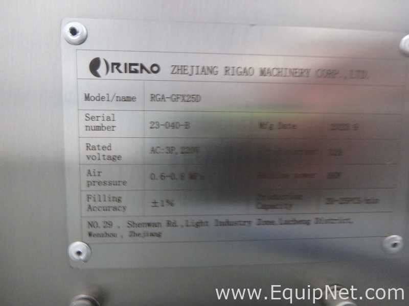 Rigao RGA-GFX250 Jar Filler and Capper with Markham Laser Coder