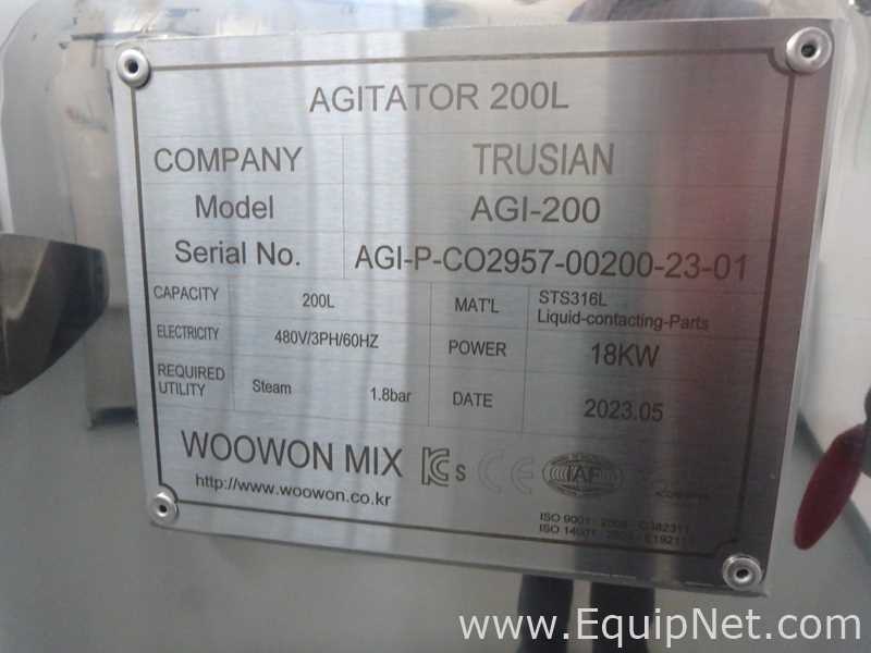 WooWon Mix AGI-200L Stainless Steel Mixing Tank
