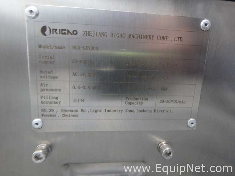 Rigao RGA-GXY30A Jar Filler and Capper with Markham Laser Coder