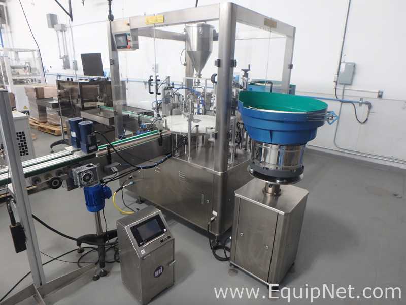 Rigao RGA-GXY30A Jar Filler and Capper with Markham Laser Coder