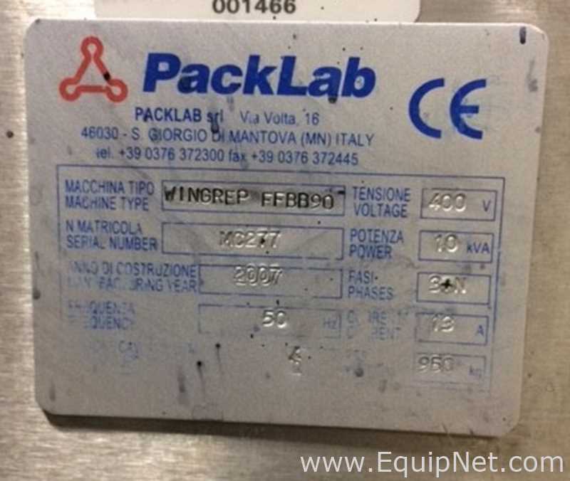 PackLab WINGREP FFBB90 Vials Labeler