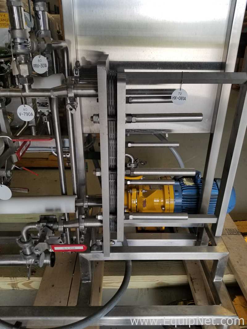 荷兰蒸汽控制加热器撬与APV SR1热交换器