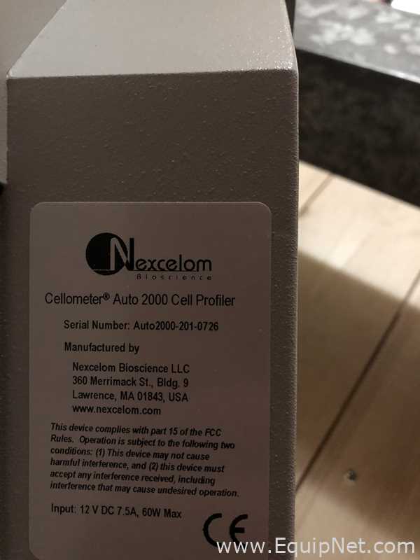 Analisador de Células Sanguíneas Nexcelom Cellometer Auto 2000