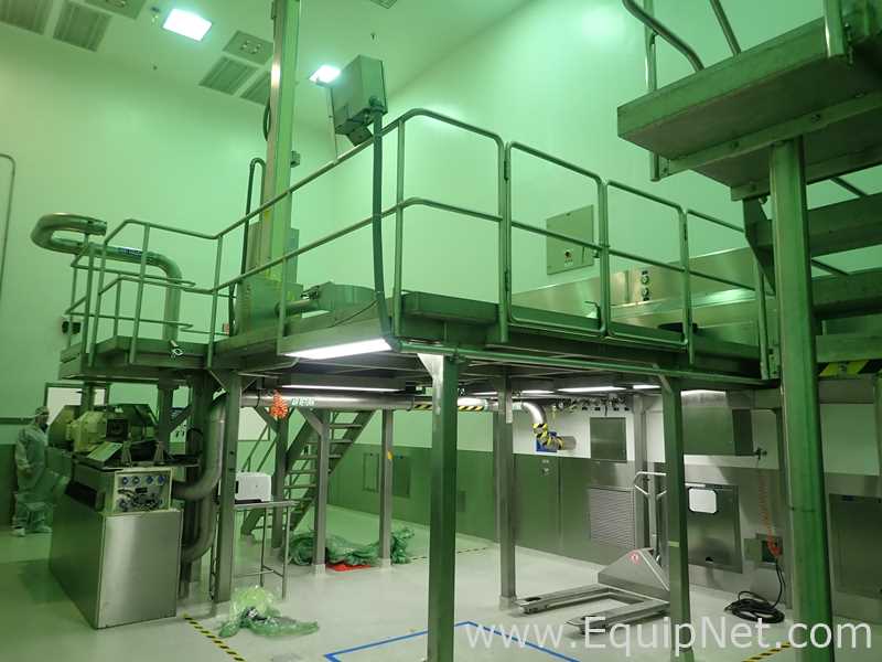 Mezzanine De Acero Inoxidable Con Escaleras Y Rieles