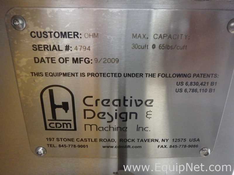 Mezclador CDM Custom Design Machinery Inc 30 cuft