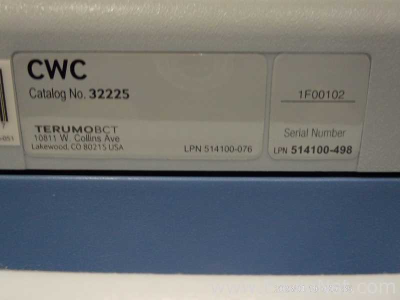 Terumo BCT 32227 FINIA Fill And Finish System Blood Sampler
