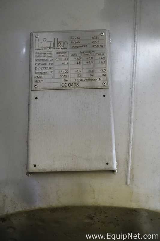 Tanque Acero inoxidable Hinke Tanks Behalter Anlagen 