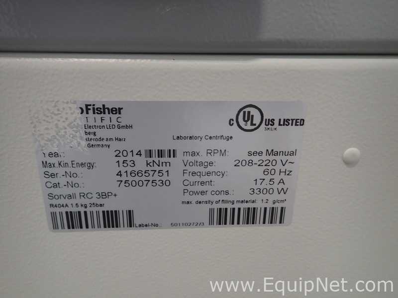 Centrífuga para Laboratórios Thermo Scientific Sorvall RC 3BP+