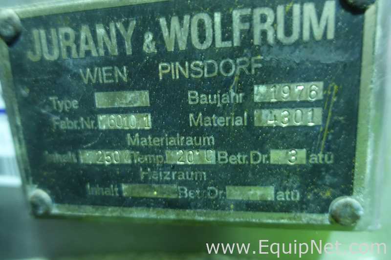 Tanque Acero inoxidable Jurany and Wolfrum 