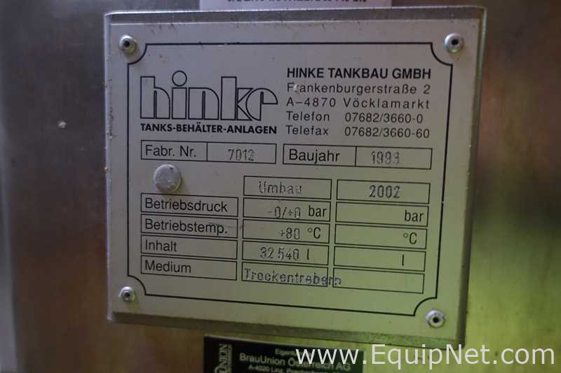 Tanque aço inox Hinke Tankbau GmbH 