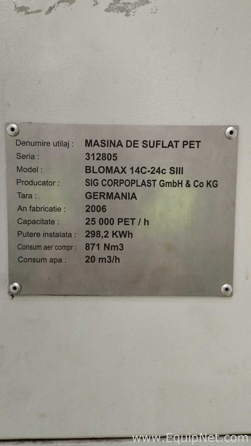Moldeador por Soplado SIG Corpoplast GmbH Blomax 14C-24c SIII