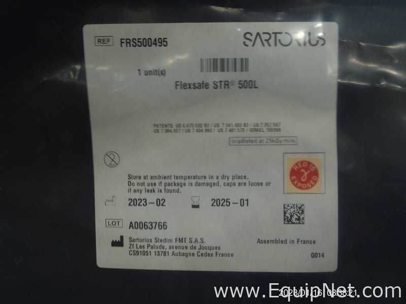 Reator Biológico Sartorius Flexsafe STR 500L. Sem Uso