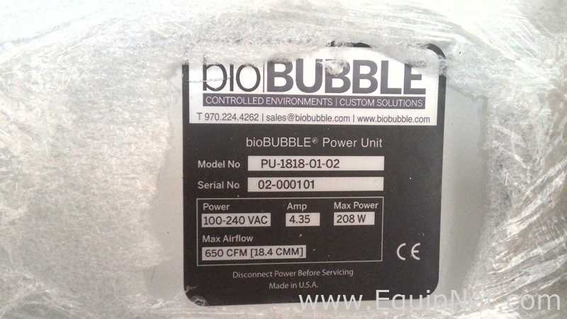 Unused Bio Bubble PU-1818-01-02 Power Unit