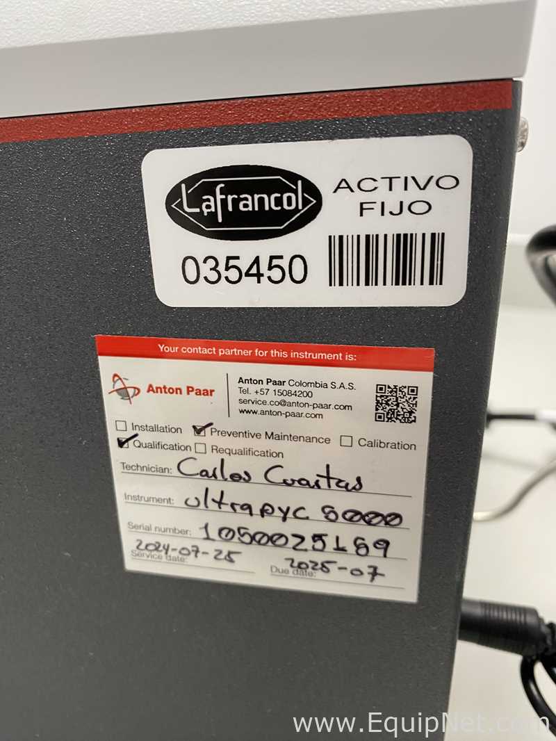 Picnometro De Gases Anton Paar Ultrapyc 5000