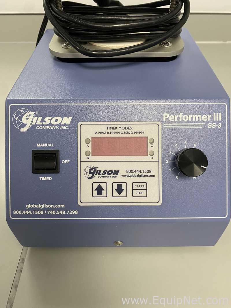 Agitador De Tamices De 3 Pulgadas Gilson Company Inc. Performer III SS-3