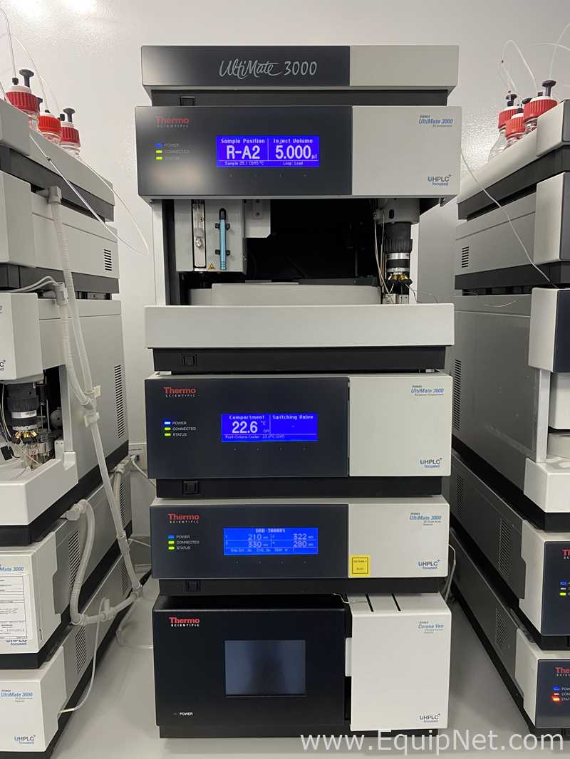 UHPLC Thermo Scientific UltiMate 3000 Con Automuestrador RS y Detectores Tipo DA, WL y CA