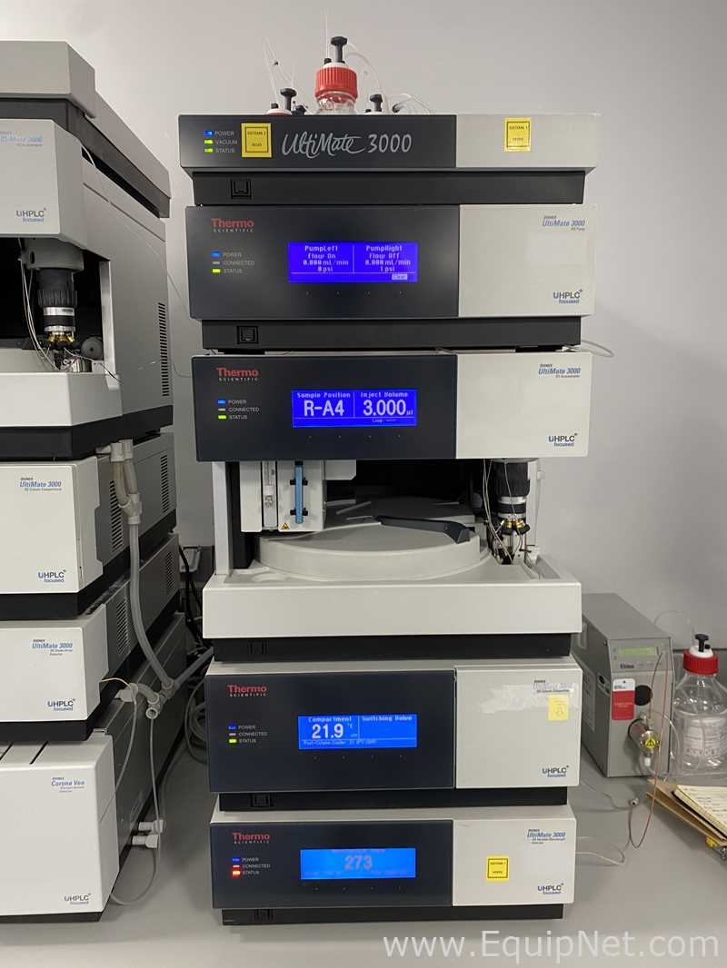 UHPLC Thermo Scientific UltiMate 3000 Con Automuestrador RS y Detectores Tipo DA, WL y CA