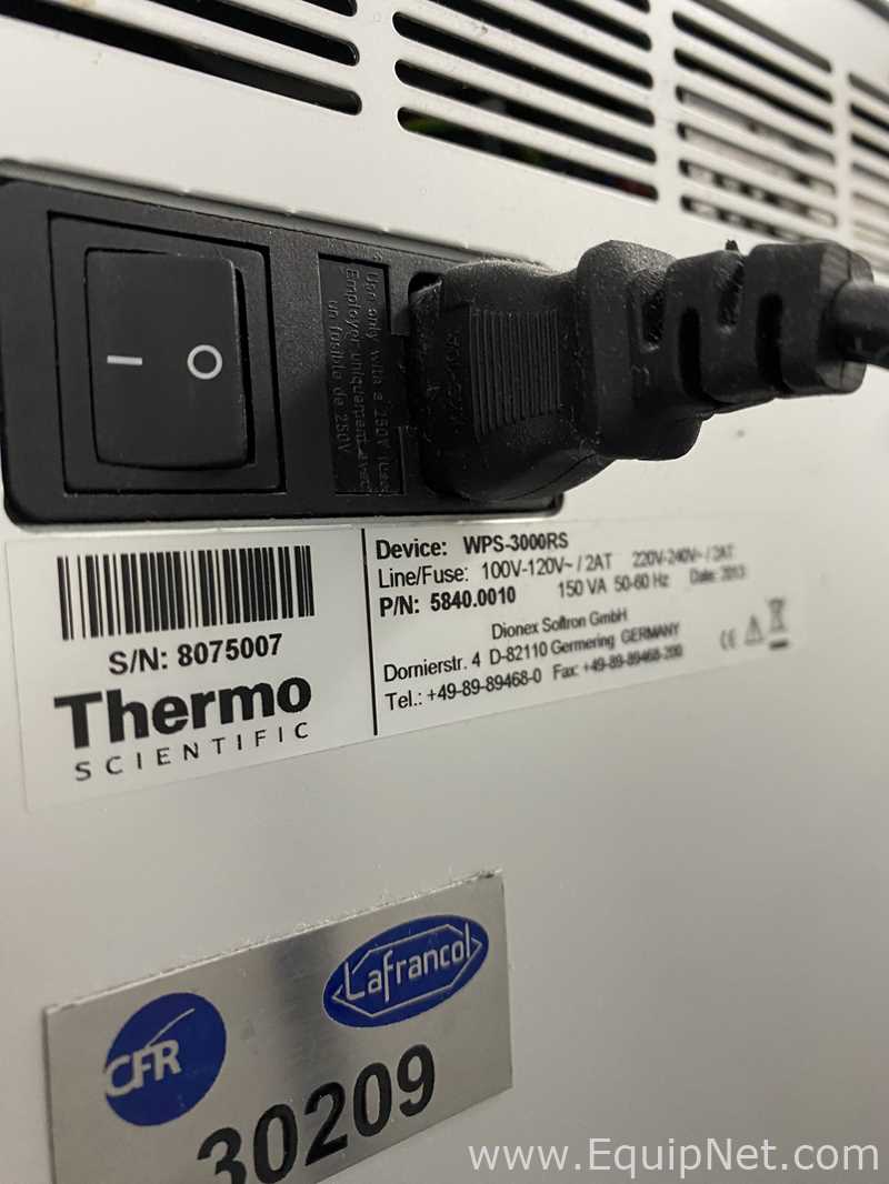 UHPLC Thermo Scientific UltiMate 3000 Con Automuestrador RS y Detectores Tipo DA, WL y CA