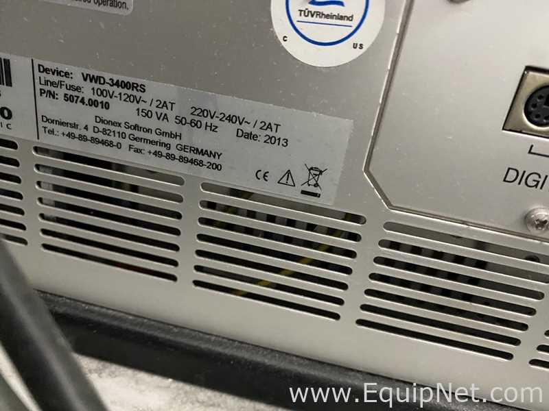 UHPLC Thermo Scientific UltiMate 3000 Con Automuestrador RS y Detectores Tipo DA, WL y CA