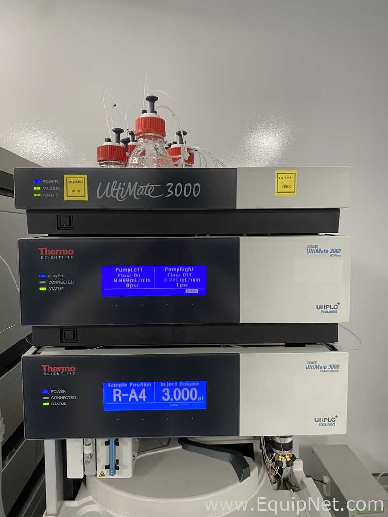 UHPLC Thermo Scientific UltiMate 3000 Con Automuestrador RS y Detectores Tipo DA, WL y CA