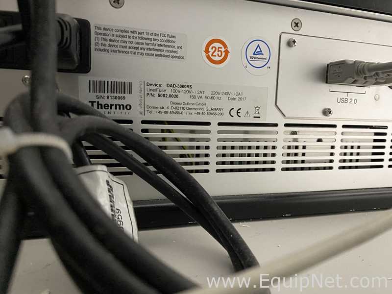 UHPLC Thermo Scientific UltiMate 3000 Con Automuestrador RS y Detector De Fotodiodo