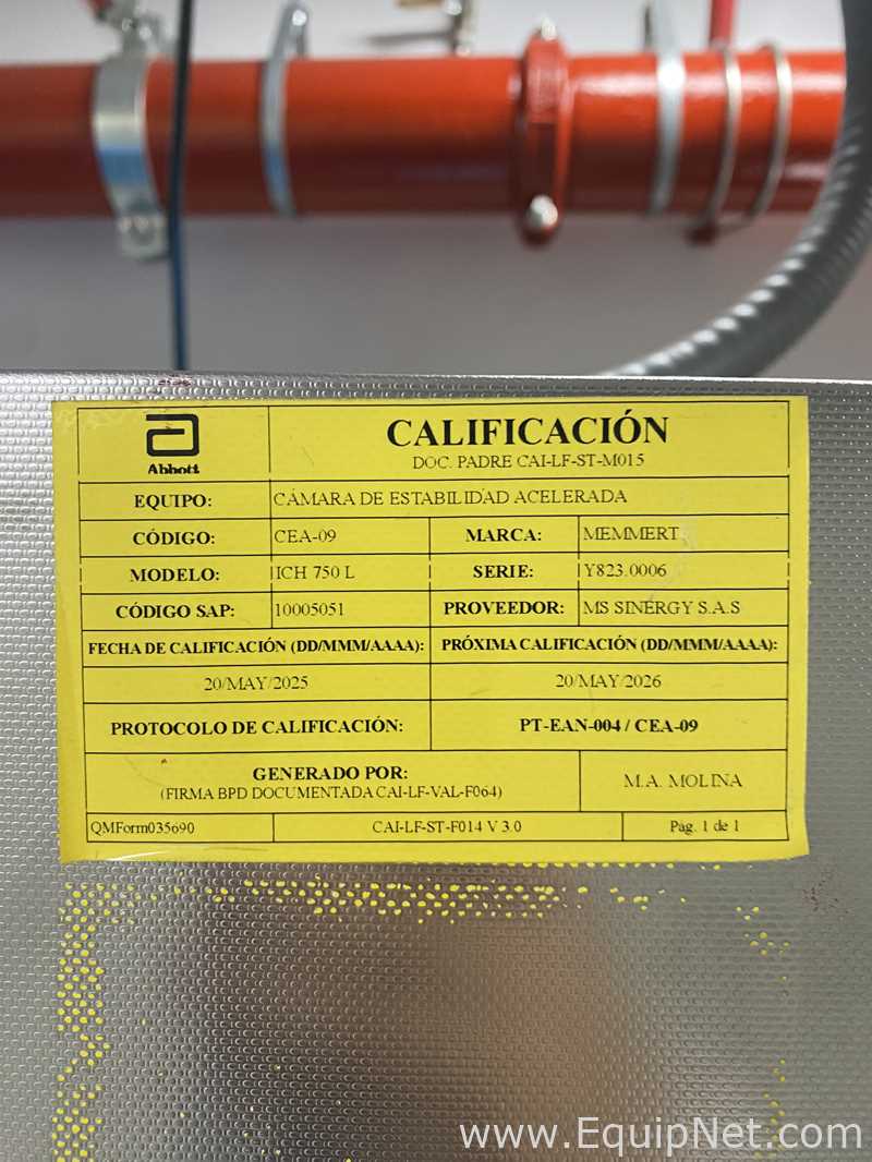 Camara De Estabilidad Climática Memmert ICH750L