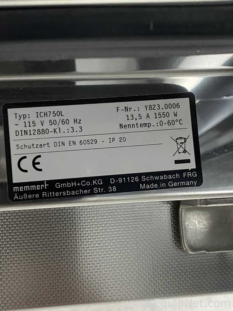 Camara De Estabilidad Climática Memmert ICH750L