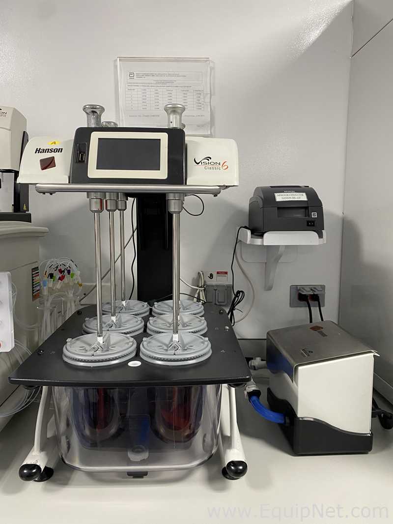 Sistema Disolutor Hanson Lab Solutions Vision Classic 6 Con Calentador MDL