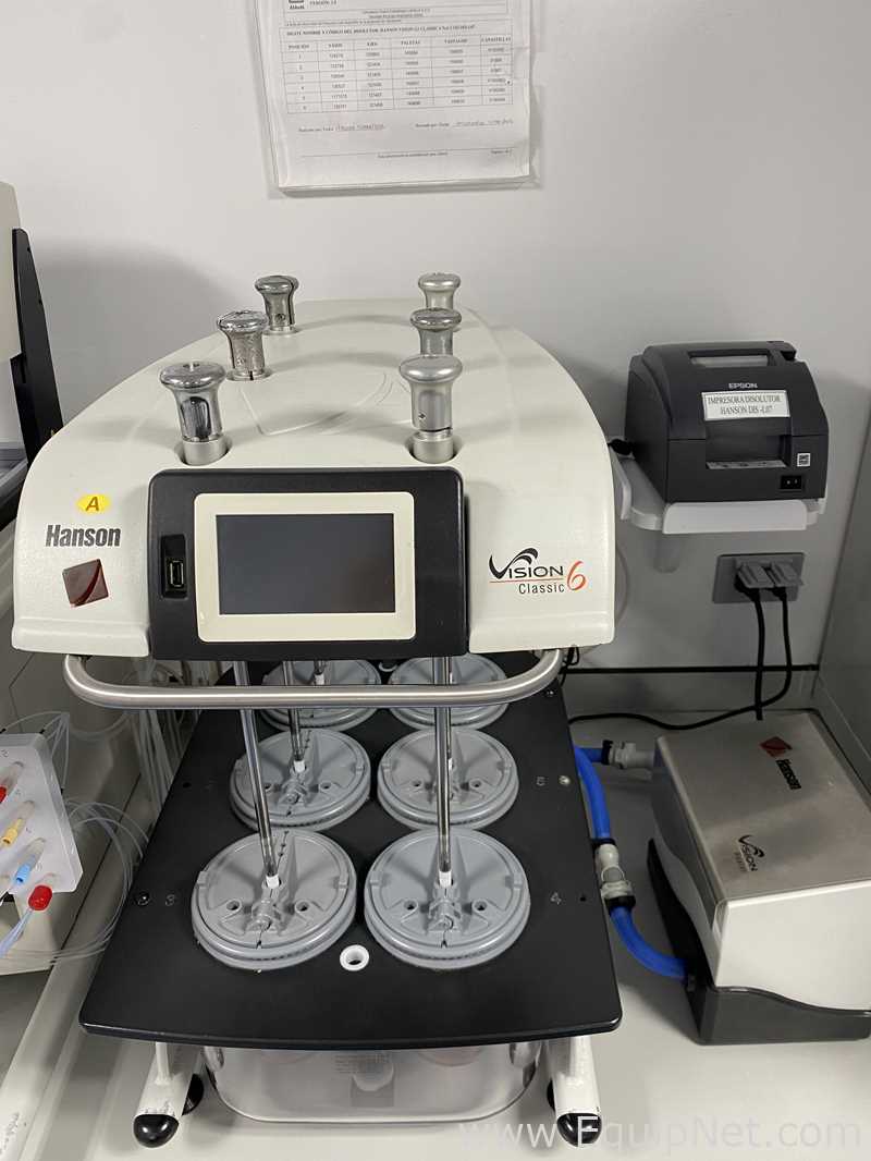 Sistema Disolutor Hanson Lab Solutions Vision Classic 6 Con Calentador MDL