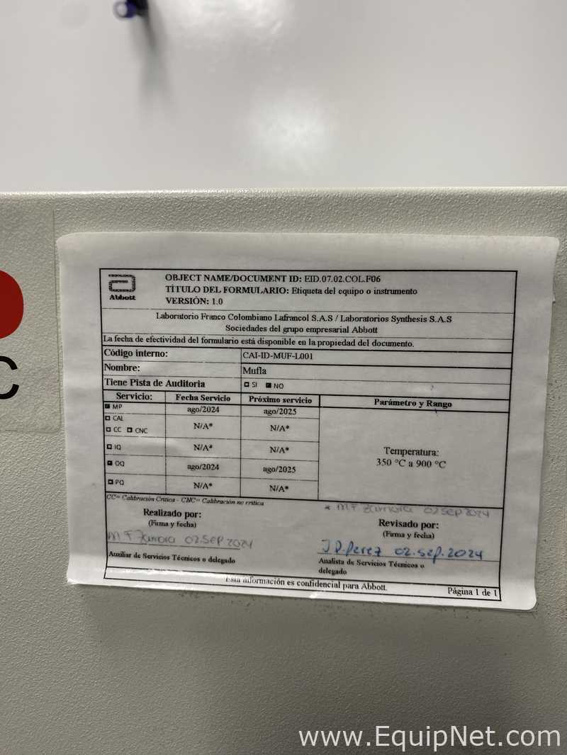 Horno De Vacio Thermo Scientific Lindberg Blue M CF51794C-1 