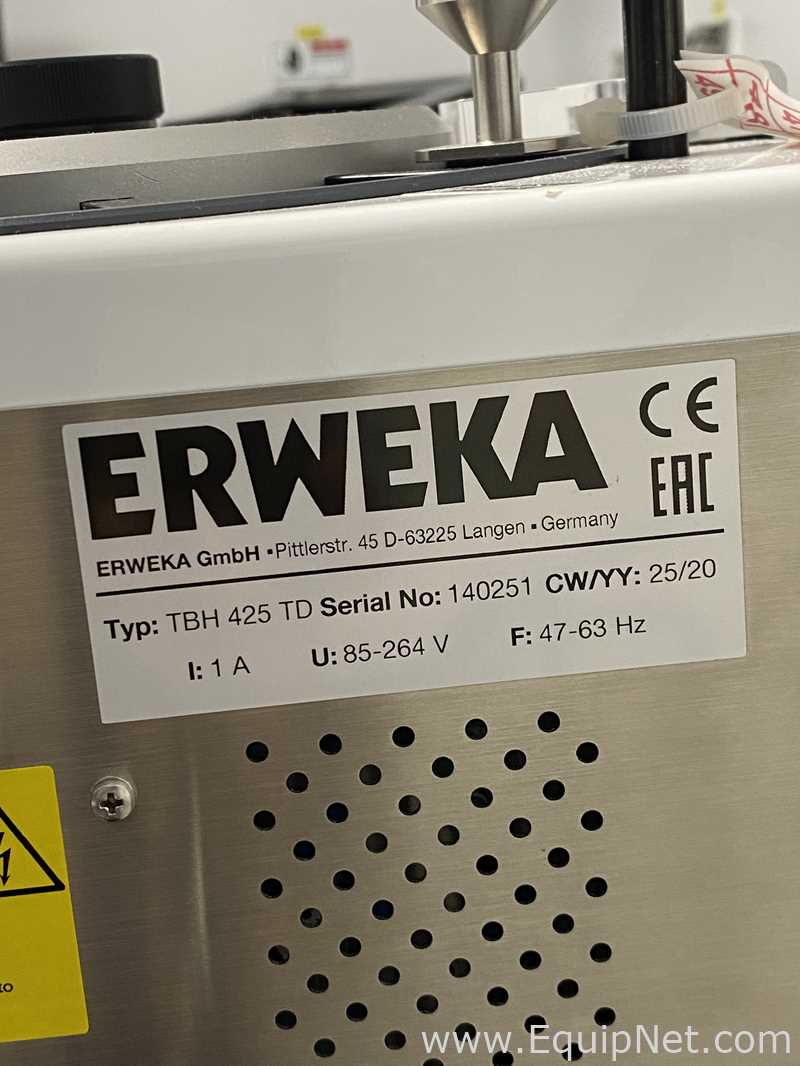 Durometro De Tabletas Erweka TBH 425 TD