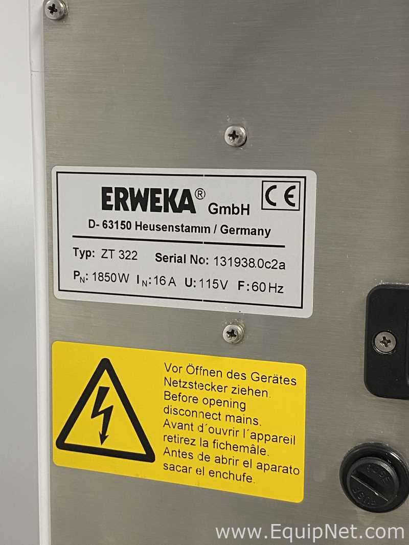 Analizador Por Desintegración Erweka ZT 322