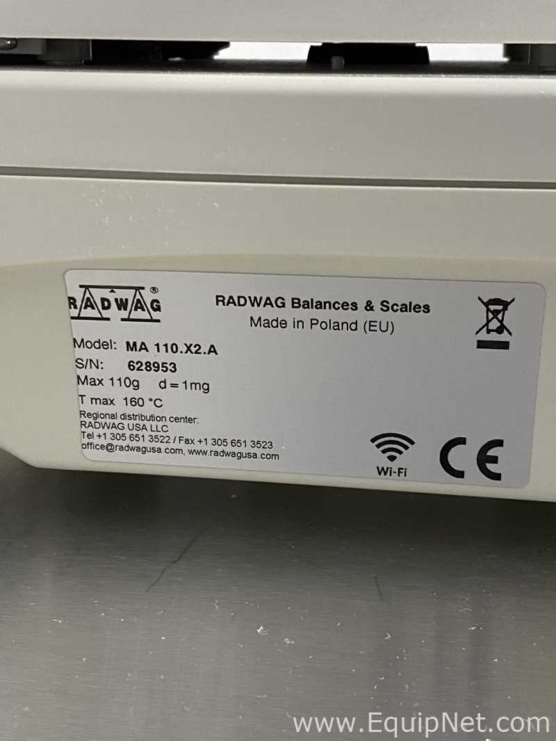 Balanza Termica Radwag MA 110.X2.A