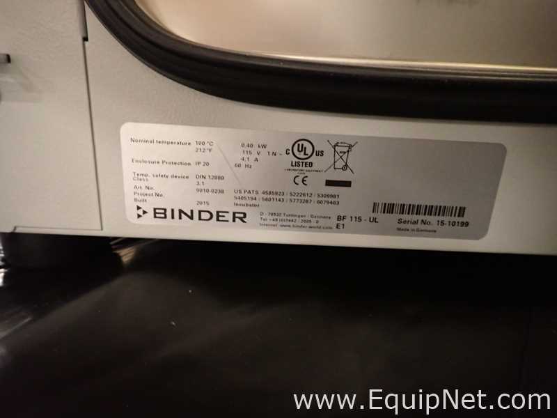 Câmara Ambiental e de Estabilidade Binder BF 115-UL