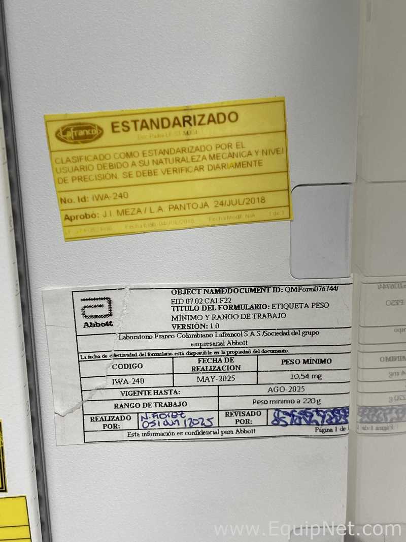 Balanza Mettler Toledo XPE205
