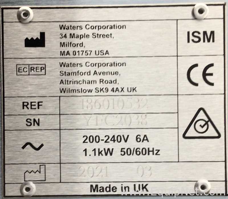 Espectrômetro de Massa Waters Corporation Xevo G2-XS QTof