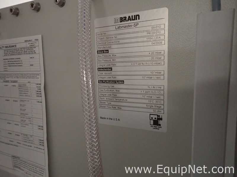 M Braun Labmaster-SP Glove Box