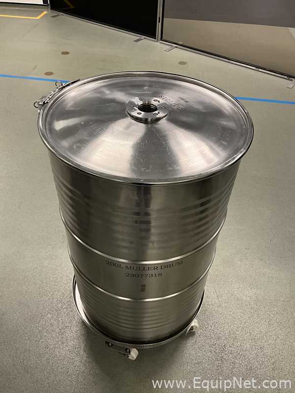 Tambor aço inox Muller 350 Litre.  400 Litros