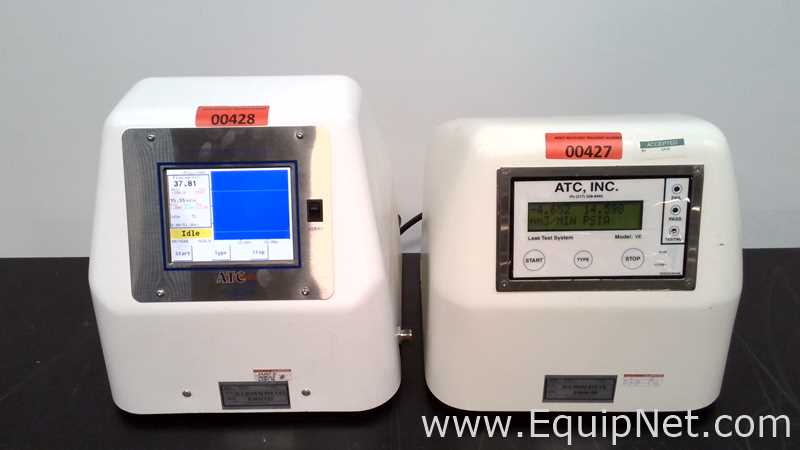 Lot of 2 ATC Micro-Flow Vacuum Pressure Leak Test Instruments