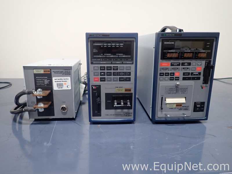 Miyachi IT-500B Inverter Weld Transformer With IP-215A Power Supply and MM-336A Weld Checker