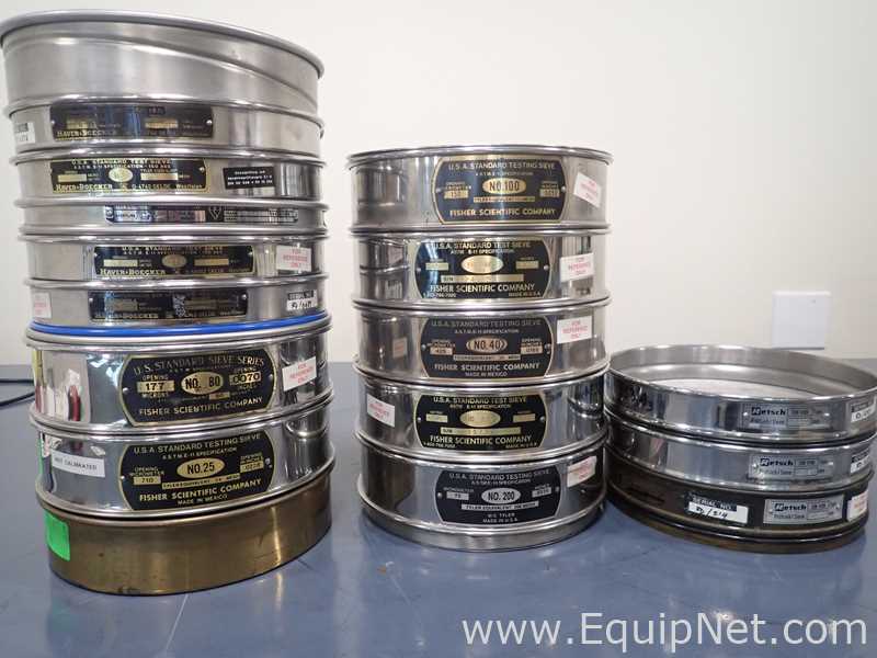 Lot of Various Sieves and Collection Pans
