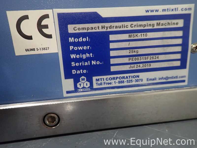 MTI Corporation MSK-110 Compact Hydraulic Press