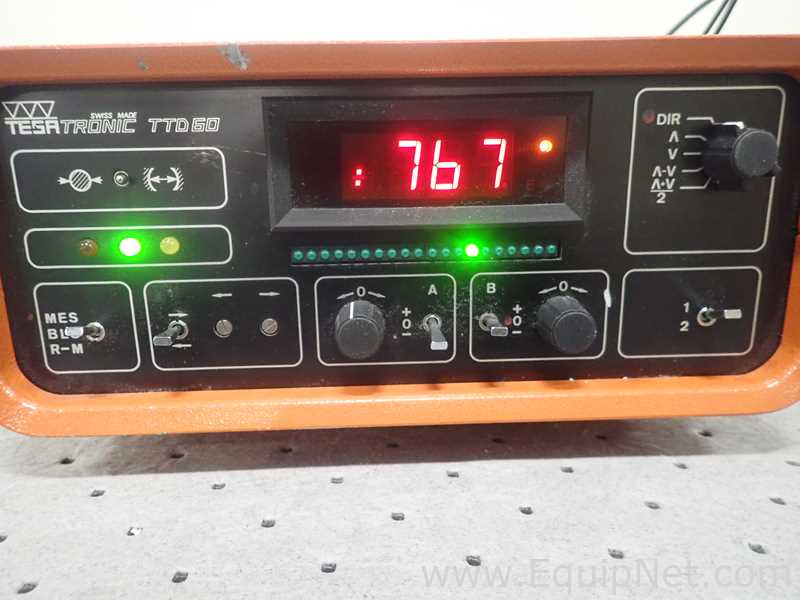 Tesatronic TTD60 Digital Measuring Amplifier With Steel Testing Press