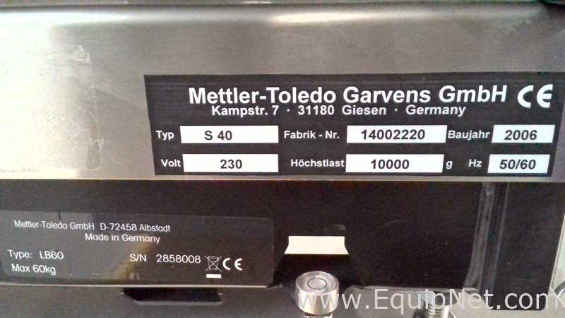Verificador de Peso Mettler Toledo Garvens GmbH S 40