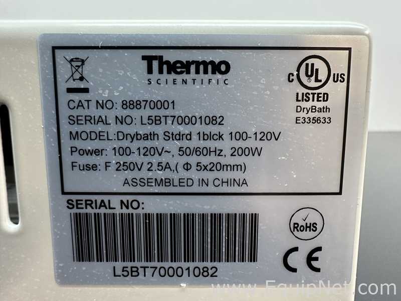 Baño Seco / Bloque Caliente Thermo Scientific Drybath Stdrd 1blck