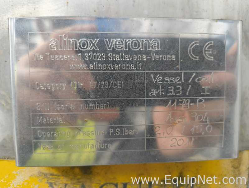 Tanque - Vaso de Pressão aço inox Alinox Verona 