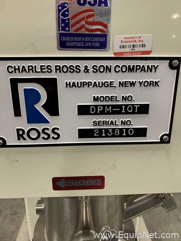 Misturador Charles Ross and Son Co. DPM-1QT