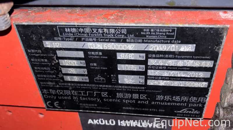 Macaco de Paletes Linde Material Handling Requisitos de Ar 1200 KGS